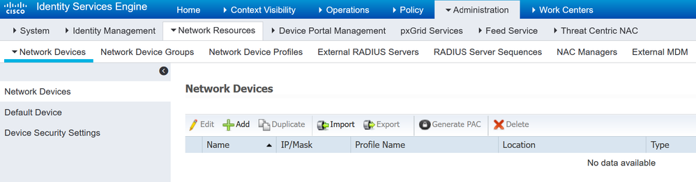 Image- Add SWA as Network Device in ISE