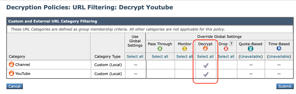 Choose Decrypt