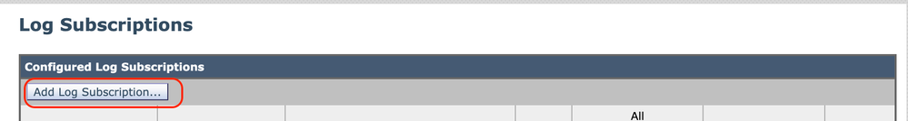 Image - Choose Add Log Subscription