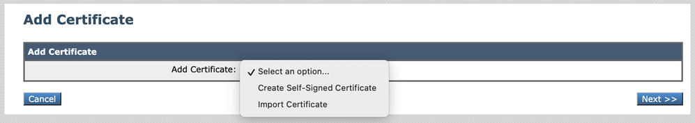 Image - Choose Certificate Type