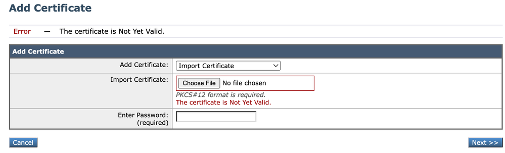 Image - The Certificate is Not Yet Valid