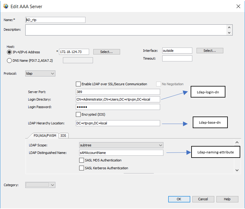 AAA Server Configuration