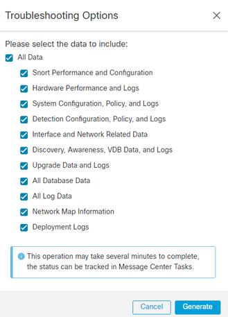 Select all troubleshooting problems