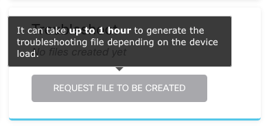 Up to One Hour to Generate file