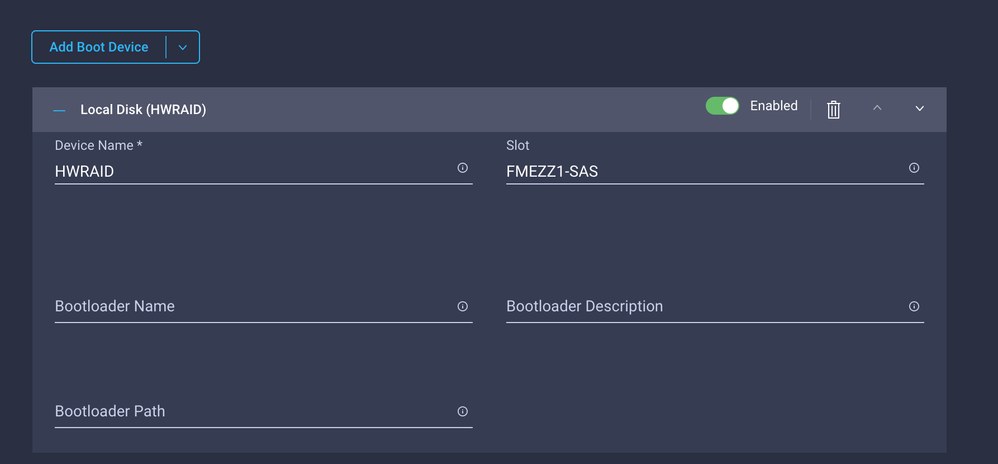 UCS configuration UI