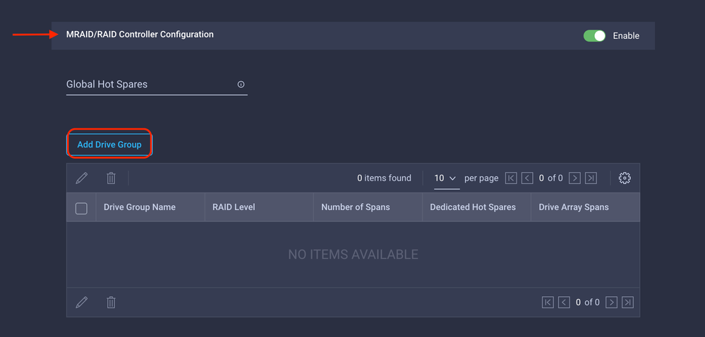 UCS configuration UI