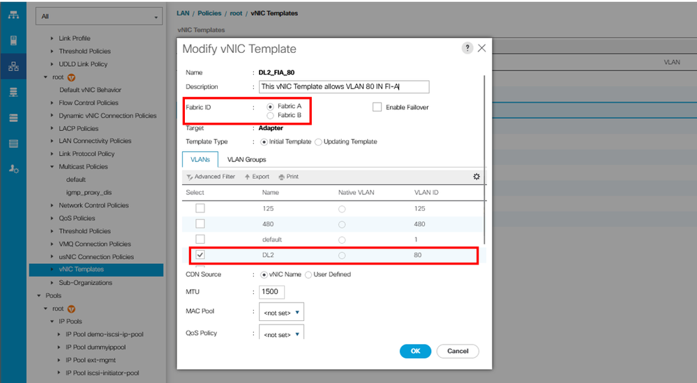 Using VNIC temp Eth2