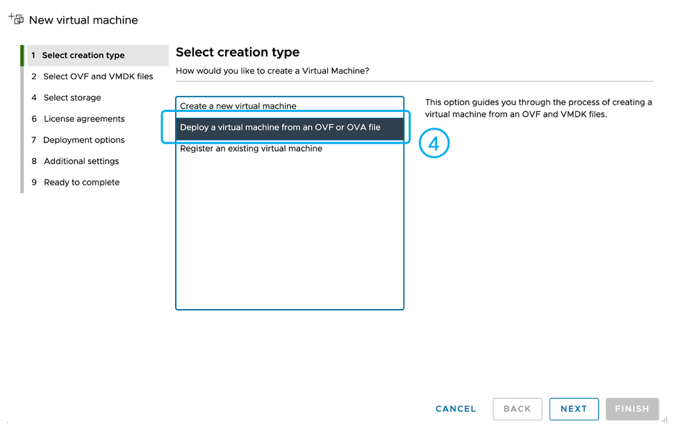 Image - Choose Deploy a VM from OVA file