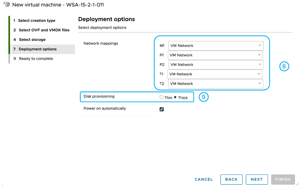 Image - Select the Virtual Switch and Provisioning Type