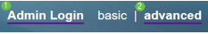 Select Admin Login and advanced.