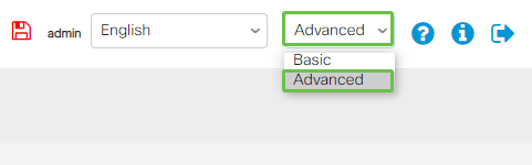 Once in the Web UI, change Display Mode from Basic to Advanced. This is located in the top-right corner of your screen. 