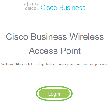 Login to the web UI of the CBW AP. 