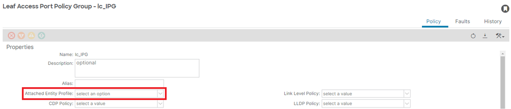 Leaf Access Port Policy Group