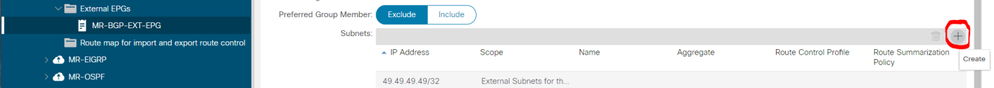 Create new subnet