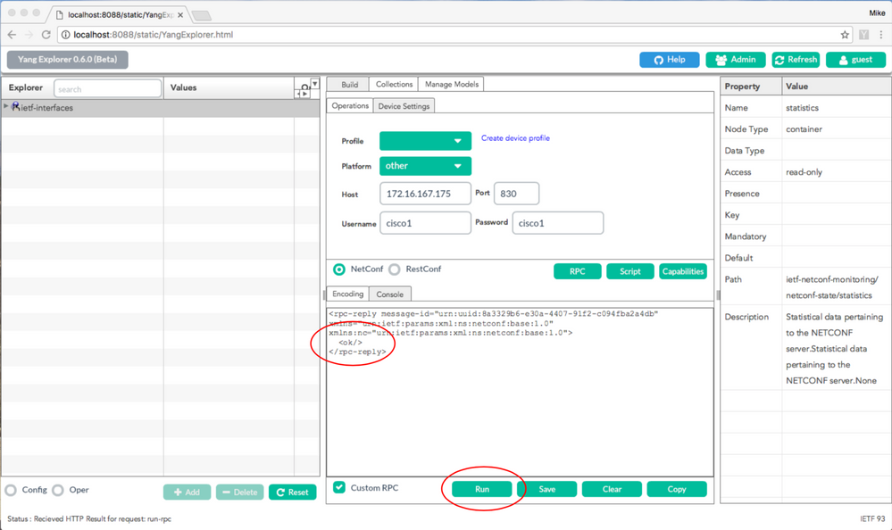 Executar a Mensagem RPC Personalizada