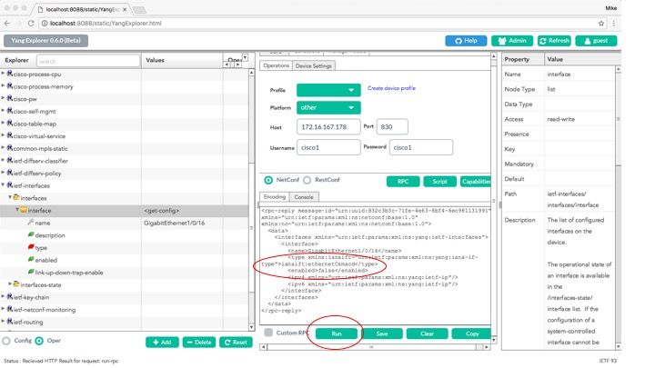 Executar para Enviar a Mensagem RPC ao Catalyst 3850