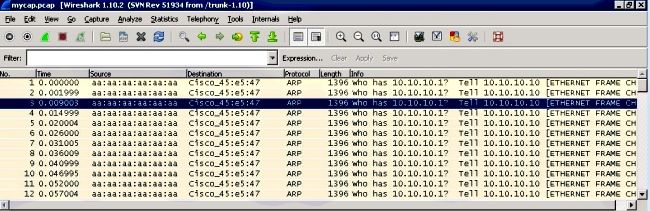 configure wireshark