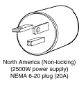 NEMA 6 20プラグ