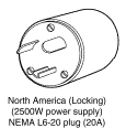 北米NEMA L6 20プラグ