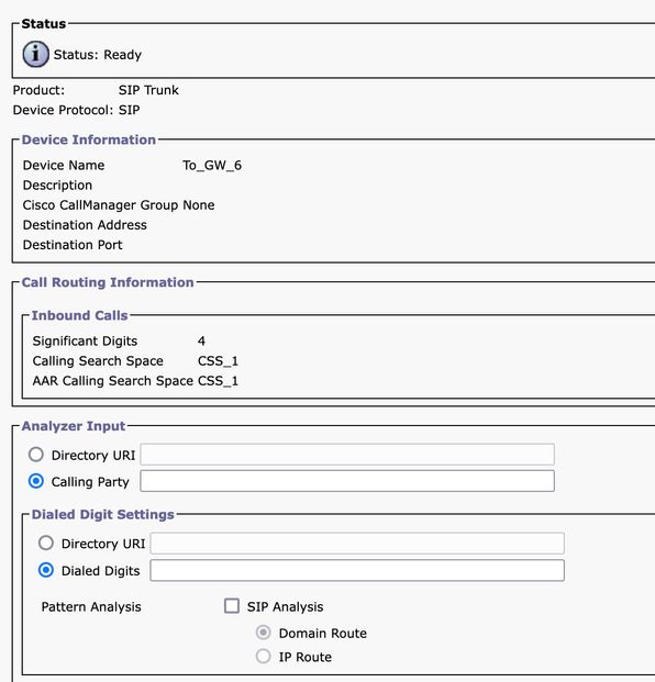 Trunk Analyzer