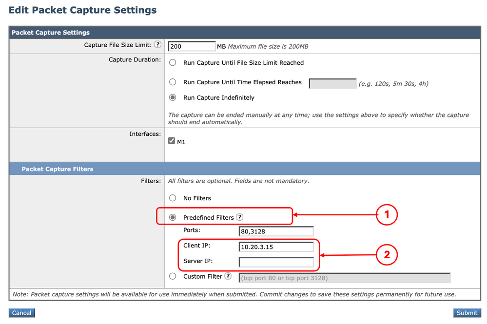 Filter by Host IP from GUI Predefined Filters