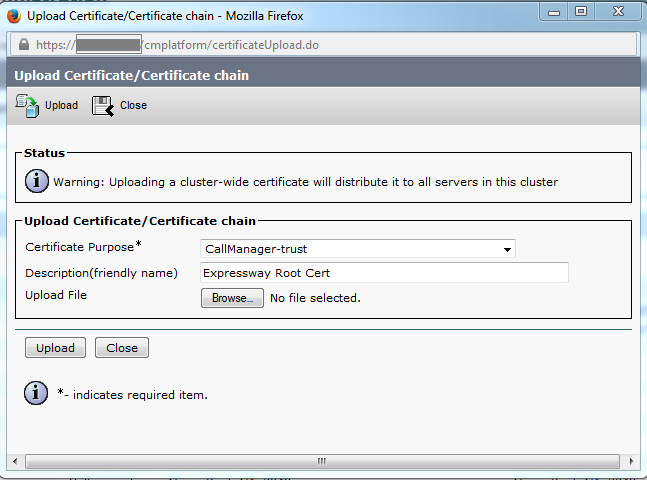 Configure Trust between CUCM and Expressway-C