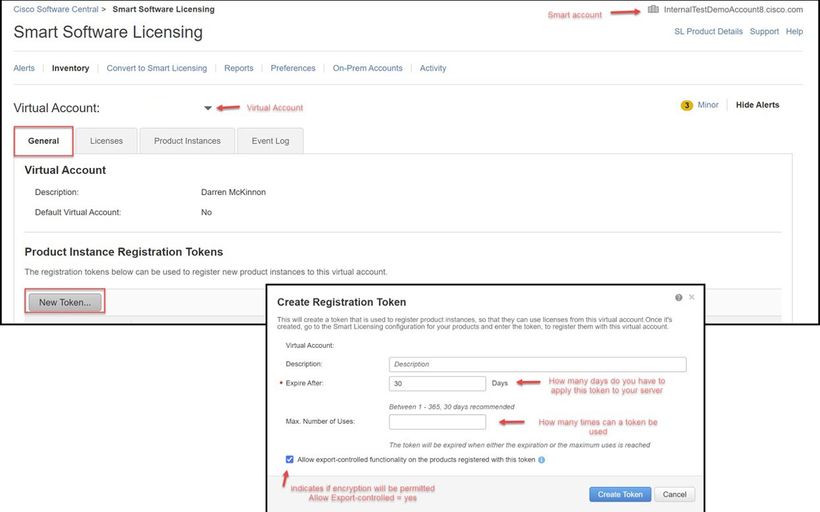 Erstellung von CSSM-Token