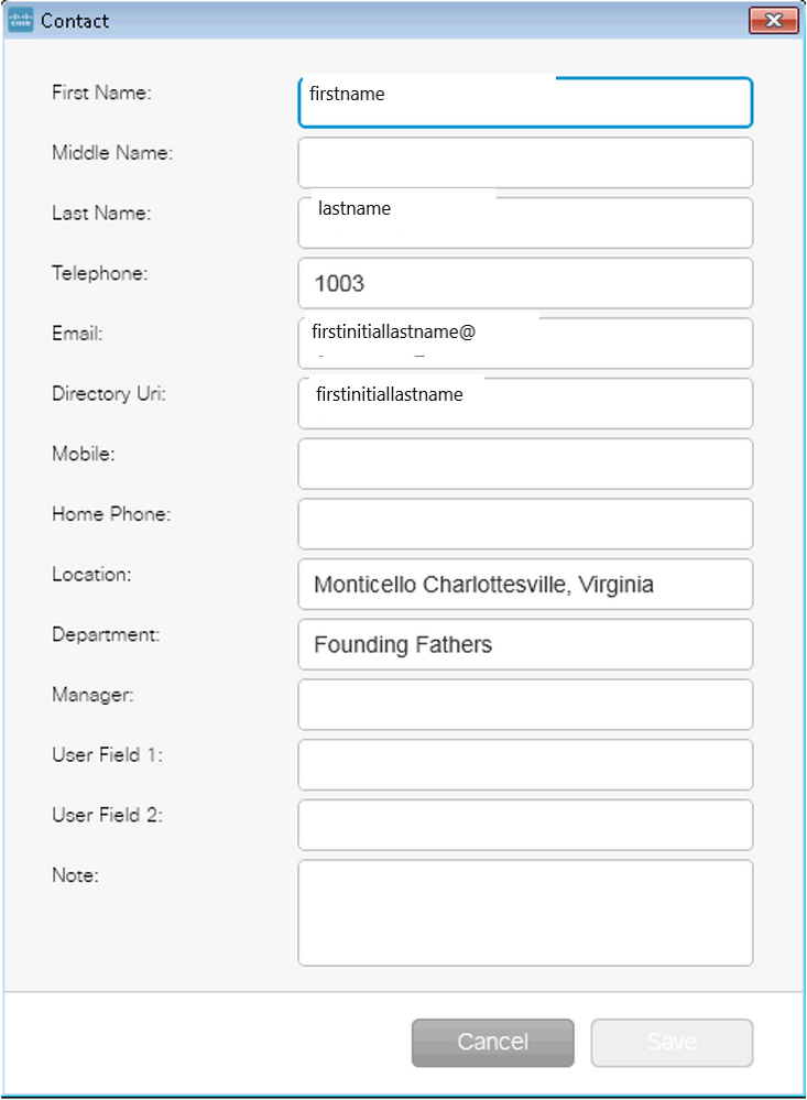 CUAC Client Uses the End User Account that is Configured in the Options to Send Presence Subscriptions for Users