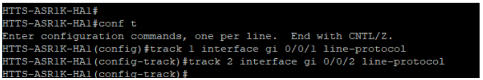 Interface status tracking commands on CUBE-1.