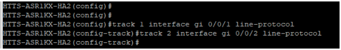 Interface status tracking commands on CUBE-2.