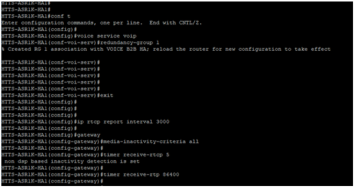 Enable CUBE Redundancy on CUBE-1.