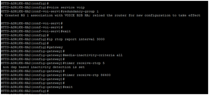 Enable CUBE Redundancy on CUBE-2.