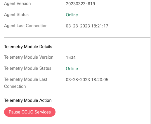 Telemetry Module Action