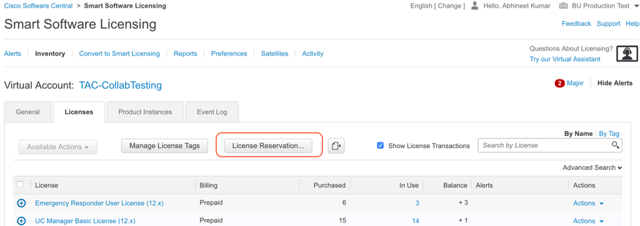 Smart Software Licensing - Log into CSSM (Cisco Cloud Service)