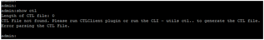 CTL File is not Present