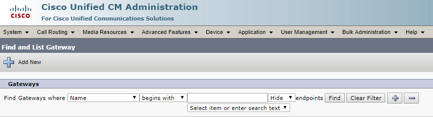 Find and List Gateway