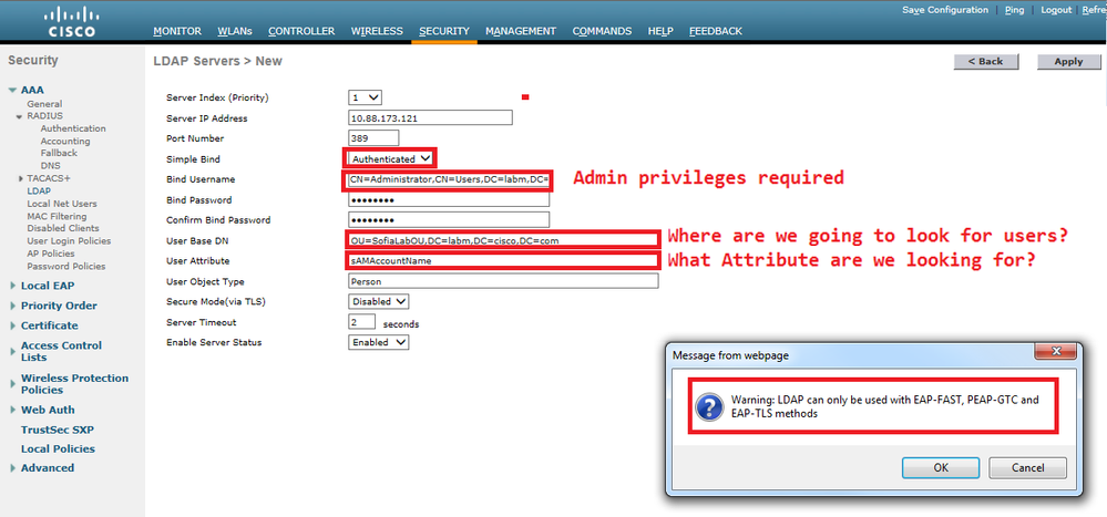 Configurar GUI de WLC