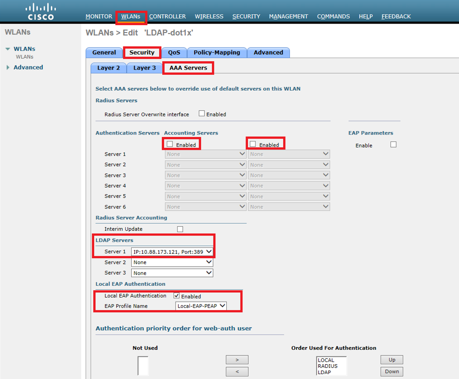 Configure WLC GUI