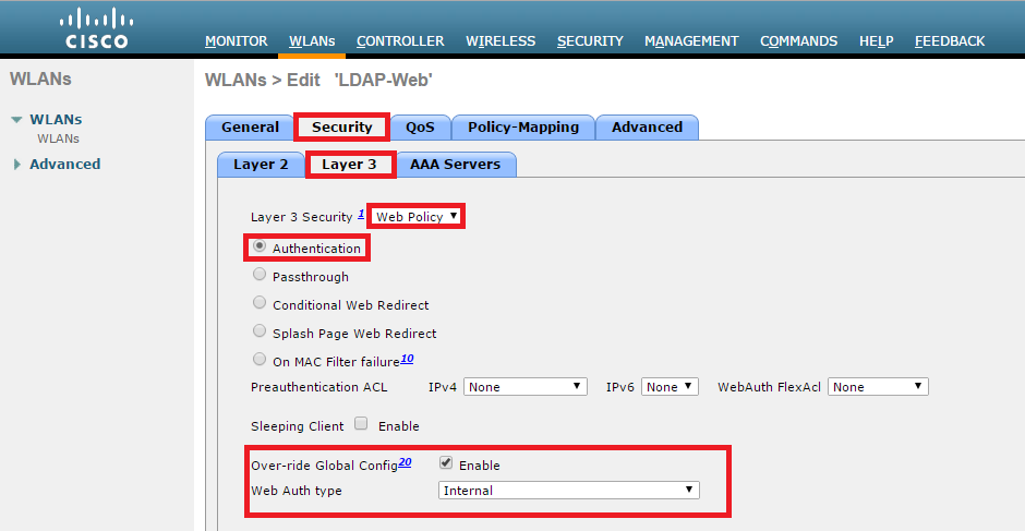 Configurar GUI de WLC