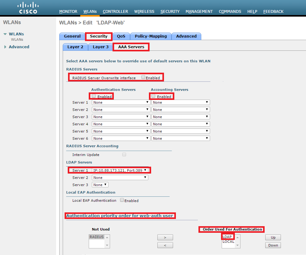 Configurar GUI de WLC