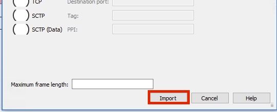 Click Import