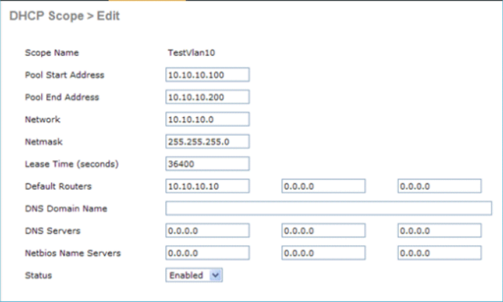 12_2500 WLC DHCP Scope