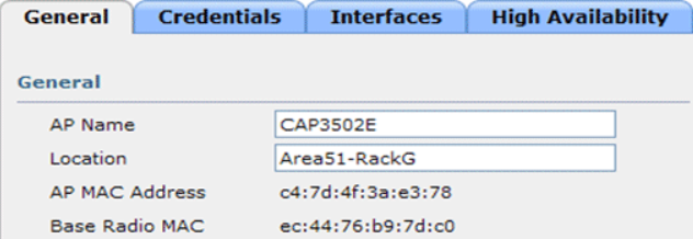 14_2500 WLC AP General Settings