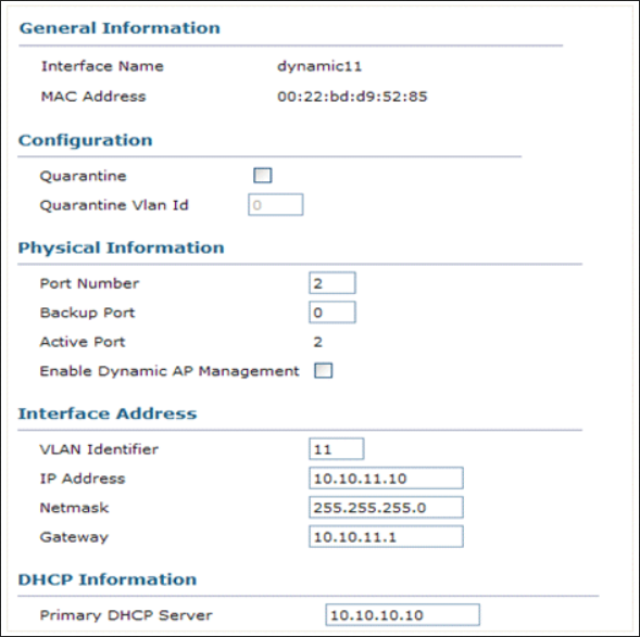 20_2500 WLC Physical and Interface Information