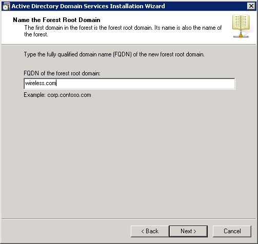 Name the Forest Root Domain