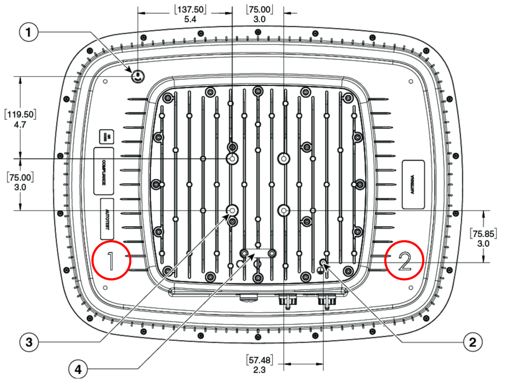 Dibujo de la parte posterior del C9104