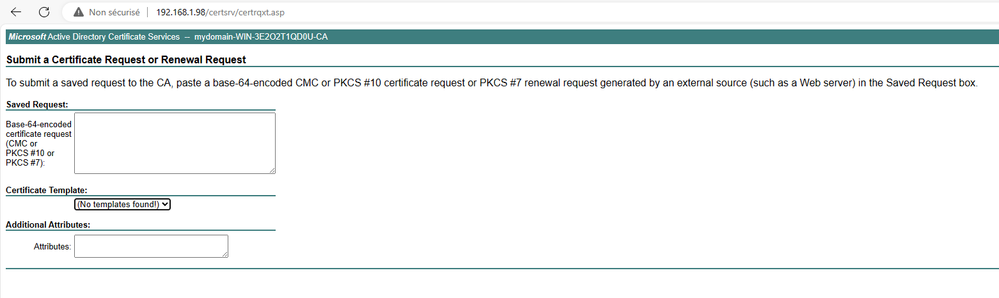 Paste the CSR