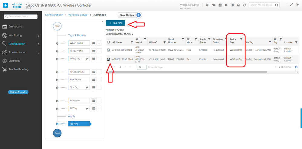 Assign Tags to APs