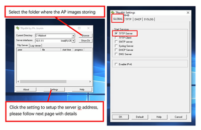 Configuring Tftpd64