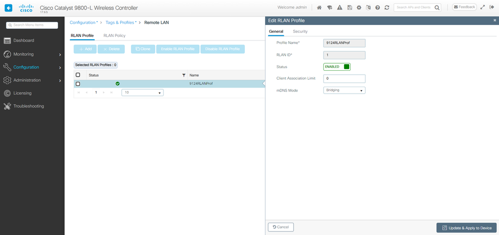 RLAN Profile General